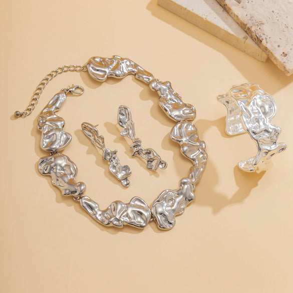 Alloy Geometric Style Electroplated Clavicle Chain Jewelry