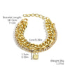 Alloy Geometric Style Electroplated Women's Bracelet