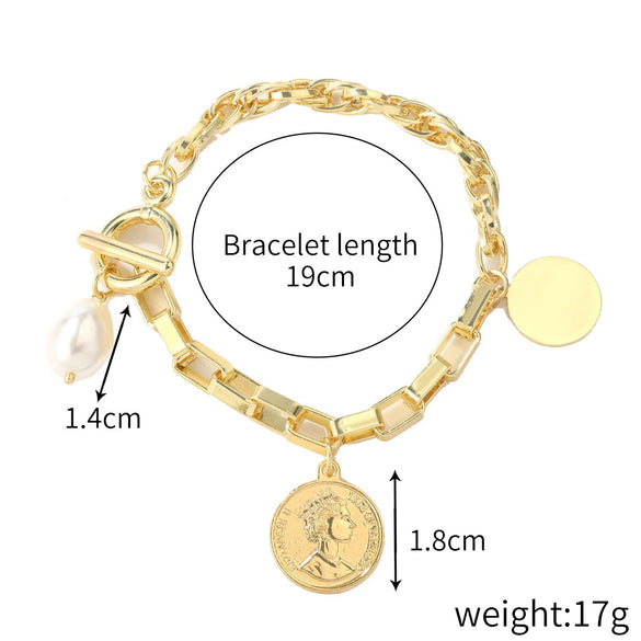 Alloy Geometric Style Electroplated Women's Bracelet