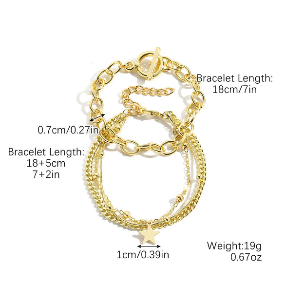 Alloy Geometric Style Electroplated Women's Bracelet