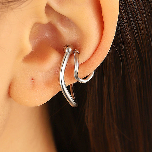 Alloy Geometric Style Electroplating Women's Ear Clips