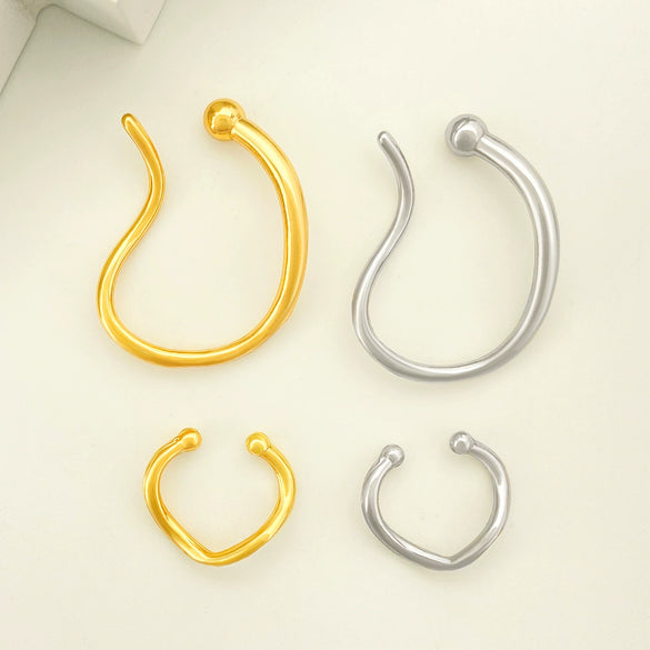Alloy Geometric Style Electroplating Women's Ear Clips
