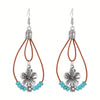 Alloy Geometric Style Pine Stone Turquoise Tassel Women's Earrings