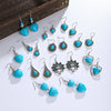Alloy Geometric Style Pine Stone Turquoise Tassel Women's Earrings