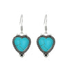 Alloy Geometric Style Pine Stone Turquoise Tassel Women's Earrings