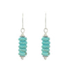 Alloy Geometric Style Pine Stone Turquoise Tassel Women's Earrings
