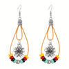 Alloy Geometric Style Pine Stone Turquoise Tassel Women's Earrings