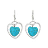 Alloy Geometric Style Pine Stone Turquoise Tassel Women's Earrings