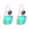 Alloy Geometric Style Pine Stone Turquoise Tassel Women's Earrings