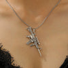 Alloy Geometric Submachine Gun Pendant Jewelry With Electroplating For Men And Women