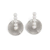 Alloy Geometric Sunflower Hammered Electroplated Women's Earrings