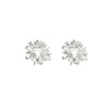 Alloy Geometric Sunflower Pearl Women's Light Luxury Minimalist Electroplating Ear Clip Earrings