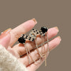 Alloy Geometric Tassel Brooch For Women Electroplated Style Highend Coat Suit Accessories