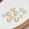 Alloy Geometric Twist Hoop Earrings For Women Minimalist Style Electroplated
