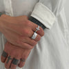 Alloy Geometric Ushaped Purely Handmade Men's Ring And Bracelet