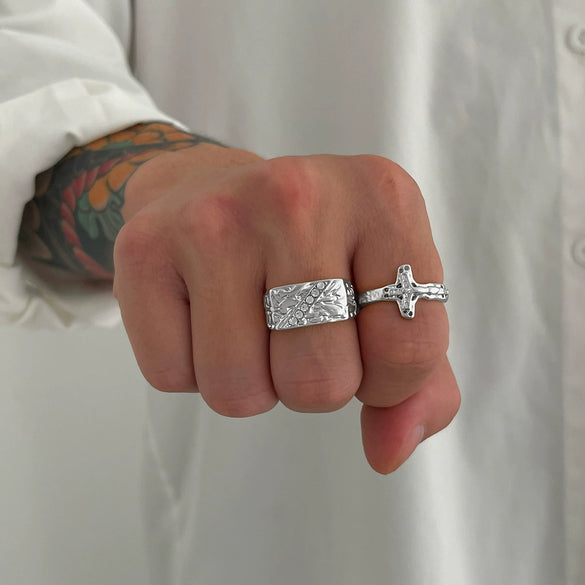 Alloy Geometric Ushaped Purely Handmade Men's Ring And Bracelet