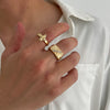 Alloy Geometric Ushaped Purely Handmade Men's Ring And Bracelet