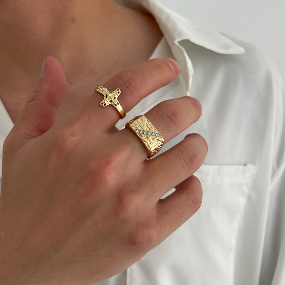 Alloy Geometric Ushaped Purely Handmade Men's Ring And Bracelet