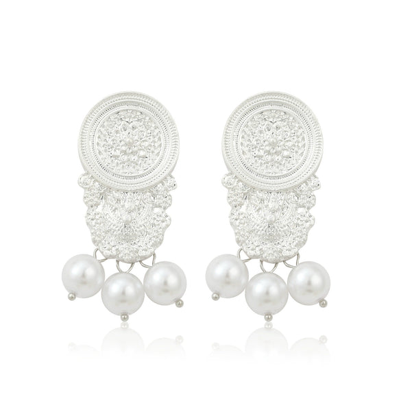 Alloy Geometric Vintage Earrings For Women With Electroplating Treatment
