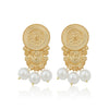 Alloy Geometric Vintage Earrings For Women With Electroplating Treatment
