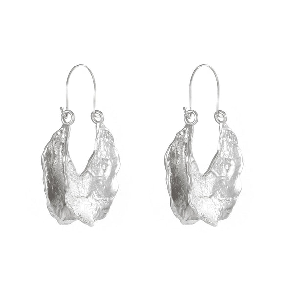 Alloy Geometric Water Drop Earrings For Women With Retro Style And Electroplating Processing