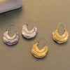 Alloy Geometric Water Drop Earrings For Women With Retro Style And Electroplating Processing