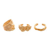 Alloy Geometric Water Drop Pleated Opening Ring Bracelet For Women With Glaze Surface And Electroplating