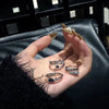 Alloy Geometric Water Drop Zircon Ring For Women Fashionable Highend Temperament Open Ring