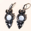 Alloy Geometric Witchcraft Black Arrow Labrador Pearl Earrings For Women With Electroplating