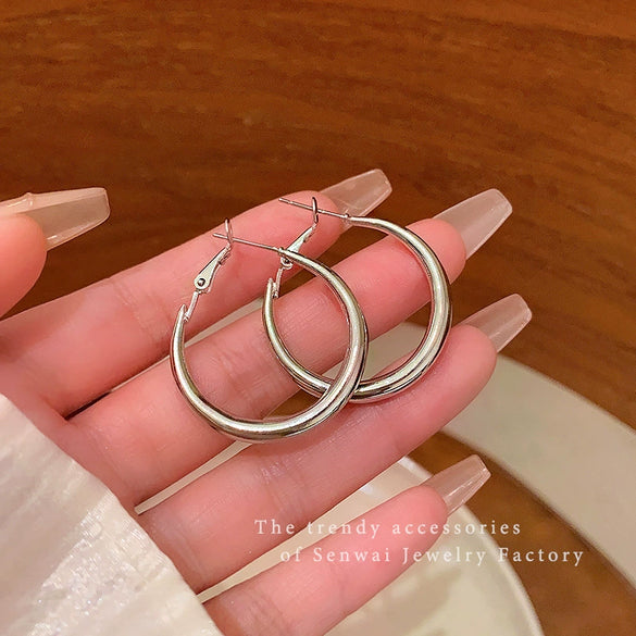 Alloy Geometric Women's Earrings With Electroplating
