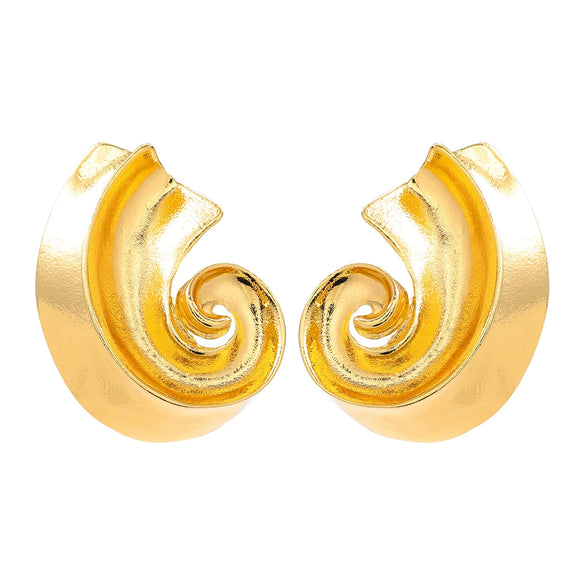 Alloy Geometric Women's Fashion Threaded Metal Jewelry Electroplated Earrings