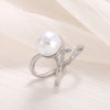 Alloy Geometric Women's Pearl Brooch And Silk Scarf Buckle Electroplated Accessories