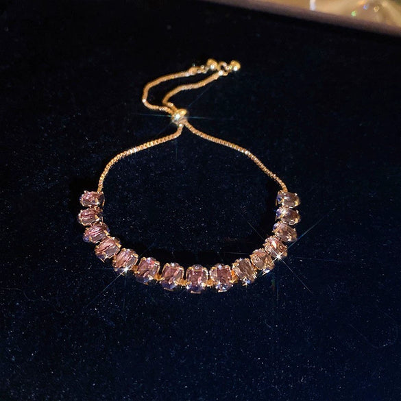 Alloy Geometric Zircon Women's Minimalist Adjustable Bracelet