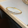 Alloy Geometric Zircon Women's Minimalist Adjustable Bracelet
