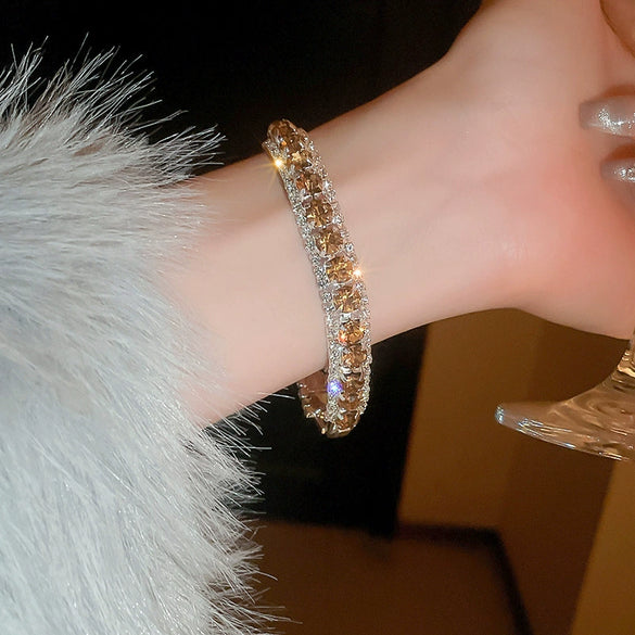 Alloy Geometric Zircon Women's Minimalist Adjustable Bracelet