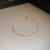 Alloy Geometric Zircon Women's Minimalist Adjustable Bracelet