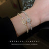 Alloy Geometric Zircon Women's Minimalist Adjustable Bracelet