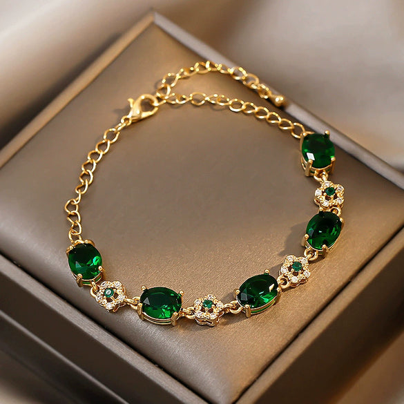 Alloy Geometric Zircon Women's Minimalist Adjustable Bracelet