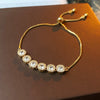 Alloy Geometric Zircon Women's Minimalist Adjustable Bracelet
