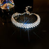 Alloy Geometric Zircon Women's Minimalist Adjustable Bracelet
