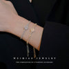 Alloy Geometric Zircon Women's Minimalist Adjustable Bracelet