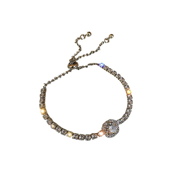 Alloy Geometric Zircon Women's Minimalist Adjustable Bracelet