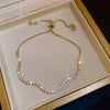 Alloy Geometric Zircon Women's Minimalist Adjustable Bracelet
