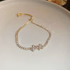 Alloy Geometric Zircon Women's Minimalist Adjustable Bracelet
