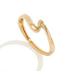 Alloy Geometry Curved Zshaped Glow Spring Electroplated Metal Bracelet