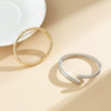 Alloy Geometry Curved Zshaped Glow Spring Electroplated Metal Bracelet