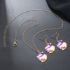 Alloy Ghost Pattern Jewelry Electroplated Earrings And Necklace