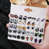 Alloy Ghost Pattern Jewelry Electroplated Earrings And Necklace