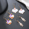 Alloy Ghost Pattern Jewelry Electroplated Earrings And Necklace