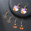 Alloy Ghost Pattern Jewelry Electroplated Earrings And Necklace